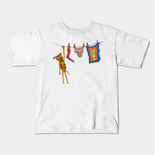 Cat hanging around Kids T-Shirt